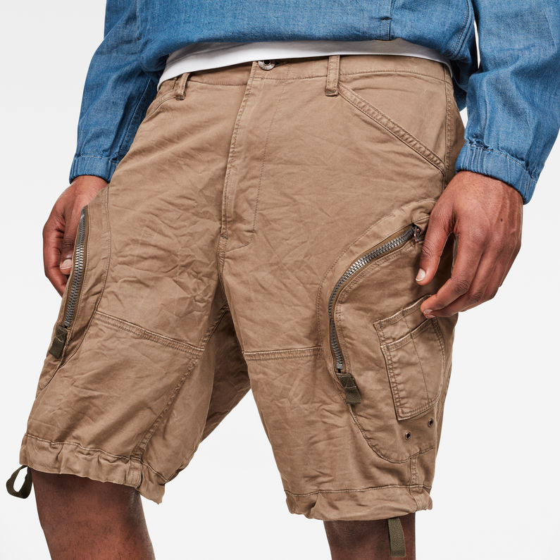 G-Star RAW® Rovic Airforce Relaxed Shorts Beige detail shot