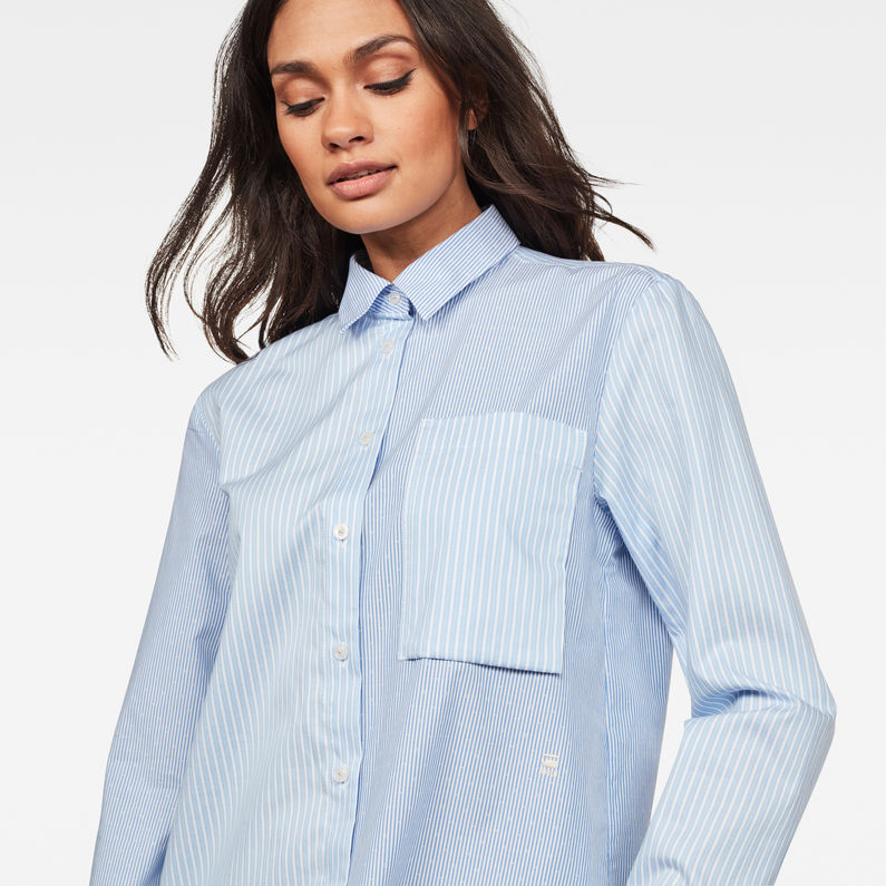 G-Star RAW® Core 1 Pocket Boyfriend Shirt Azul claro