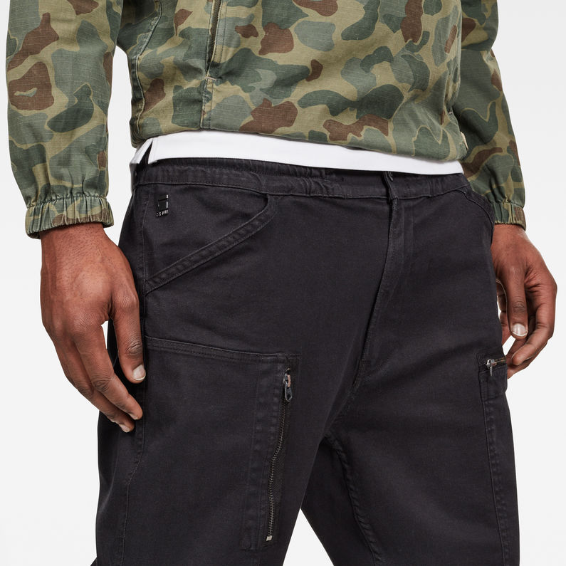 G-STAR® Powel Slim Trainer Schwarz detail shot