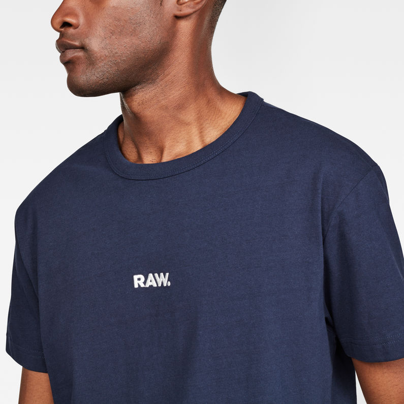 G-Star RAW® Holorn Art Relaxed T-Shirt Bleu foncé detail shot