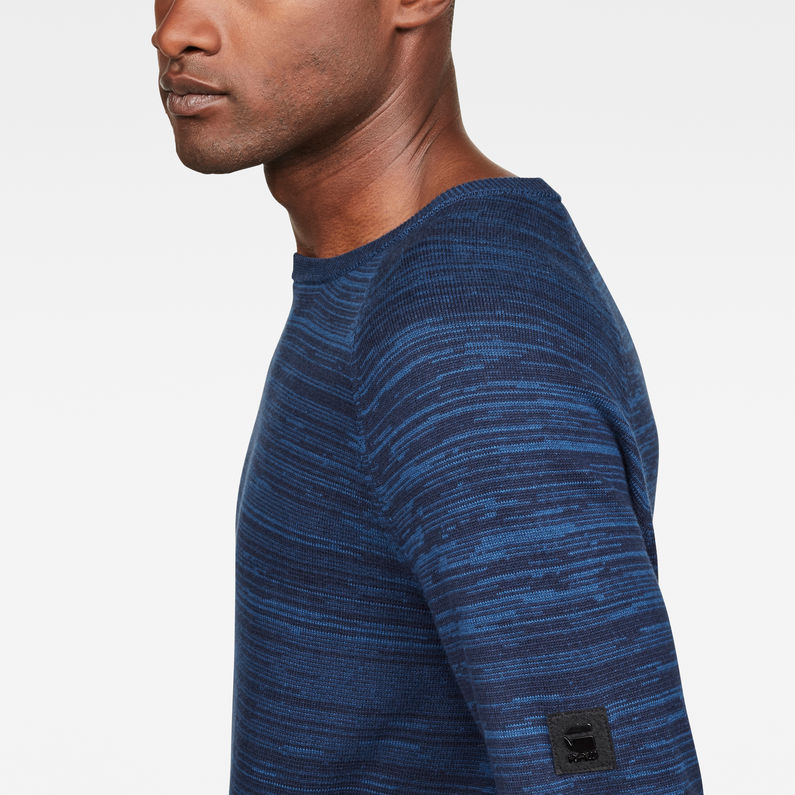 G-Star RAW® Core Straight Knit Dunkelblau detail shot