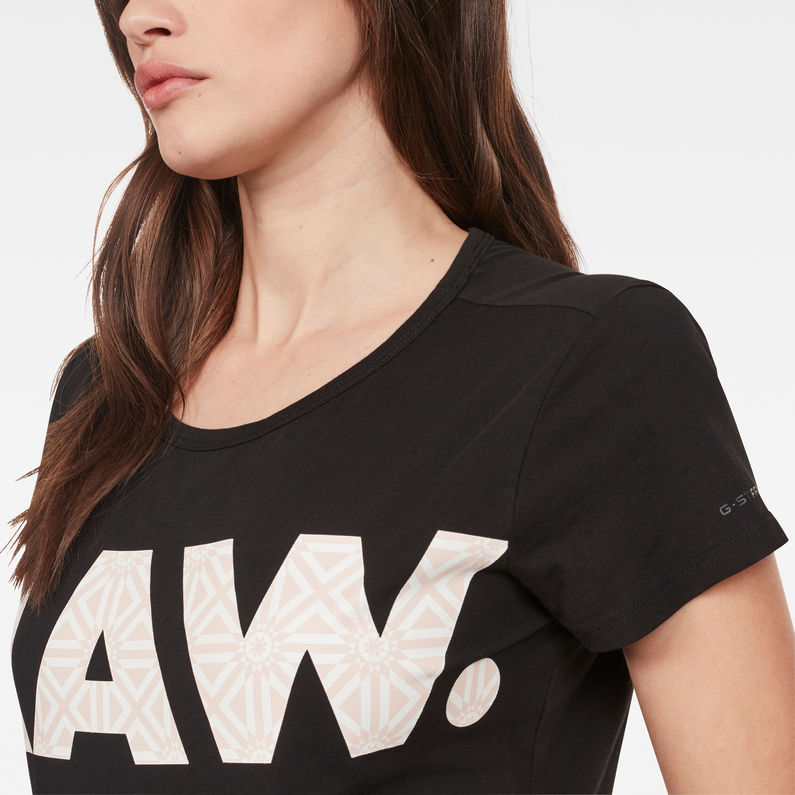 G-Star RAW® Oluva T-Shirt Black detail shot
