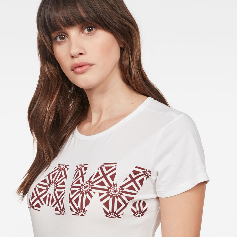 G-Star RAW® Oluva T-Shirt White detail shot
