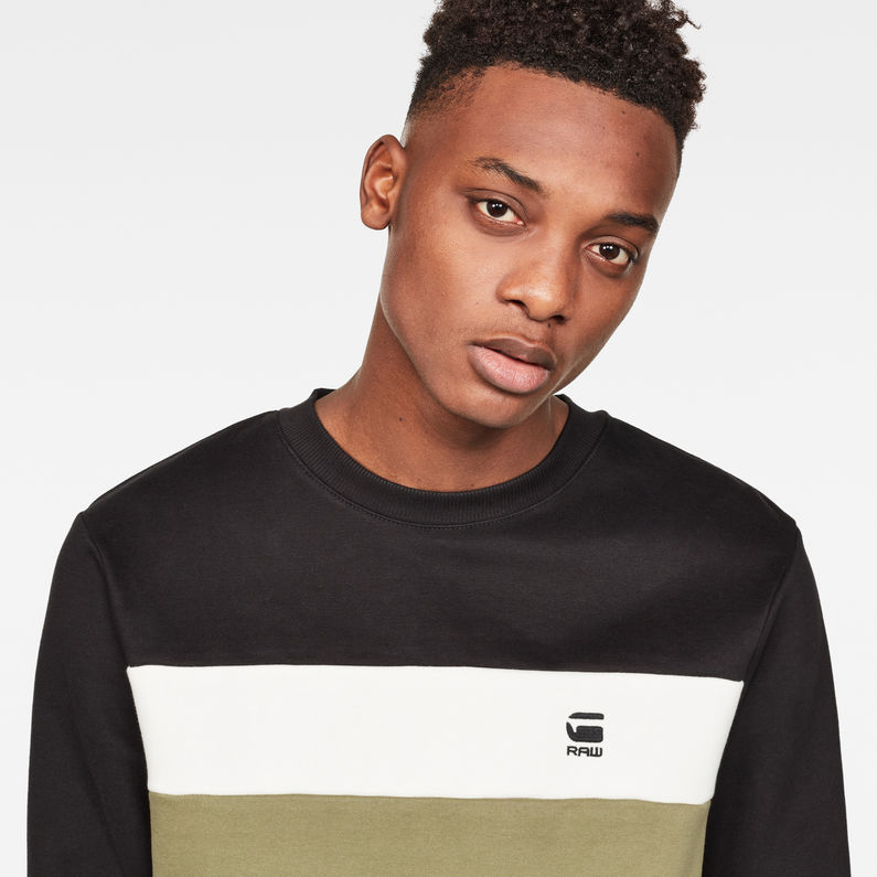 G-Star RAW® Graphic 81 Core Sweater Verde detail shot