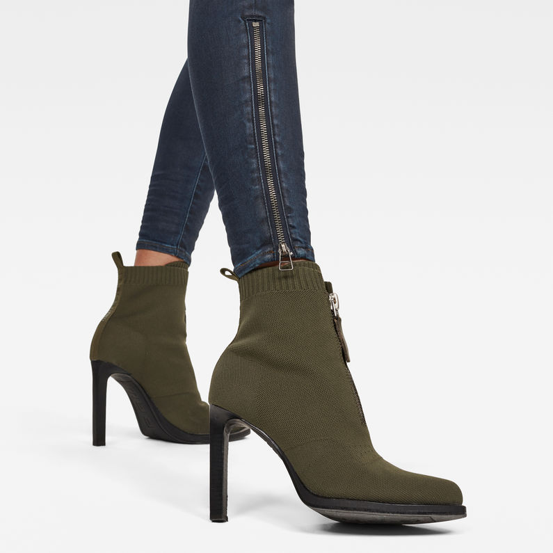 G-STAR® Lynn Zip Mid Skinny Ankle Jeans Dunkelblau