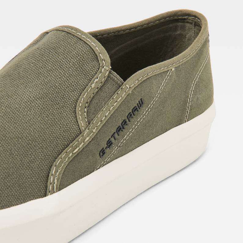 G-STAR® Strett Slip On Sneakers Green detail