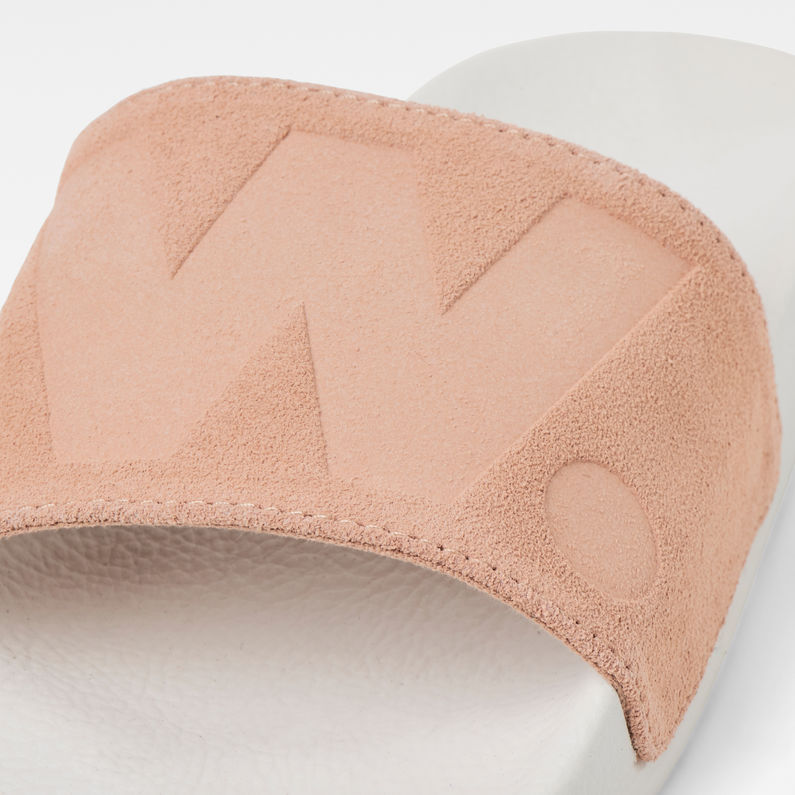 G-STAR® Cart Slide II Suede Pink detail