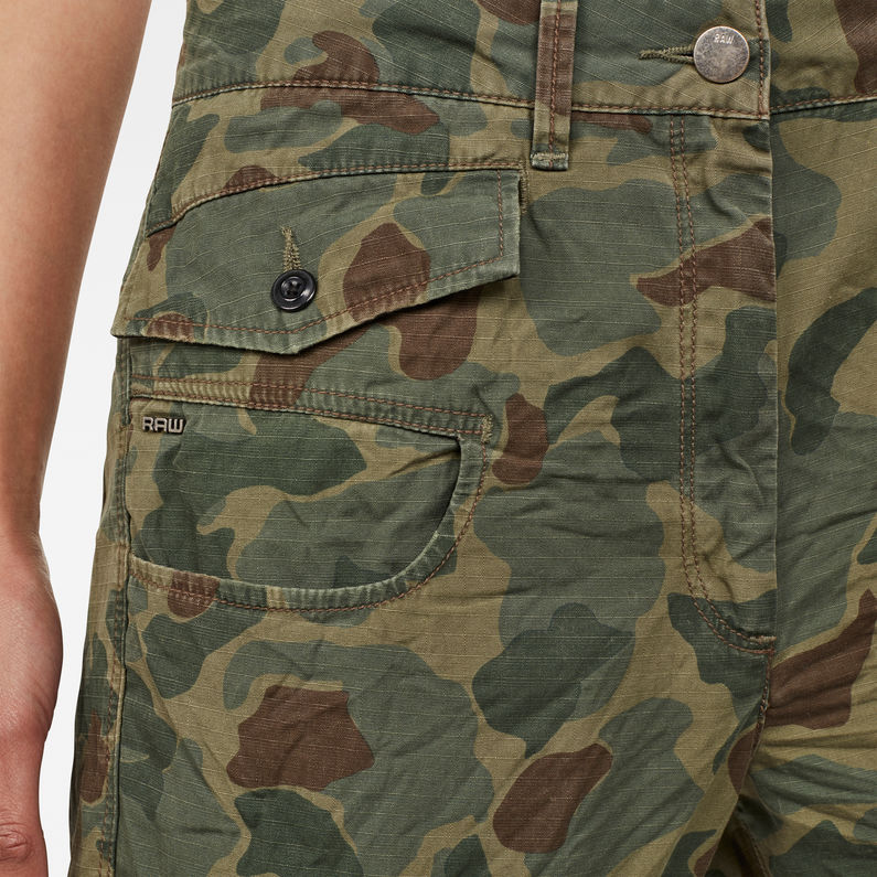 G-Star RAW® Army Radar Mid Waist Boyfriend Ankle Trousers Green detail shot