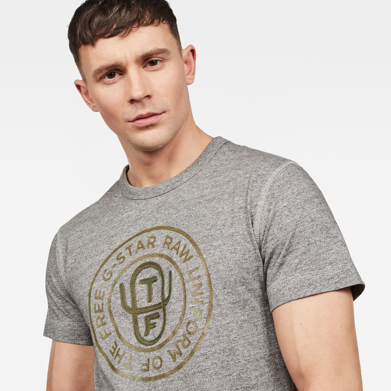 G-Star RAW® Graphic 5 T-Shirt Grey detail shot