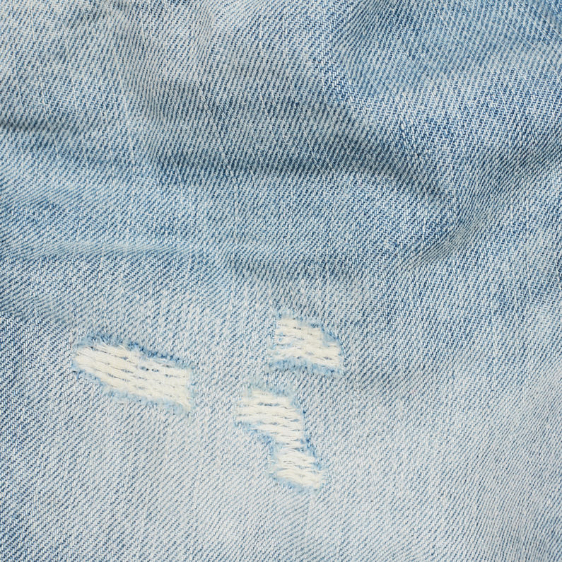 G-STAR® 3301 Fringe Mid Boyfriend Short Light blue fabric shot