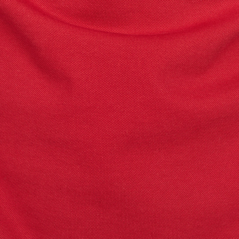 G-STAR® Dunda Slim Stripe Polo Red fabric shot