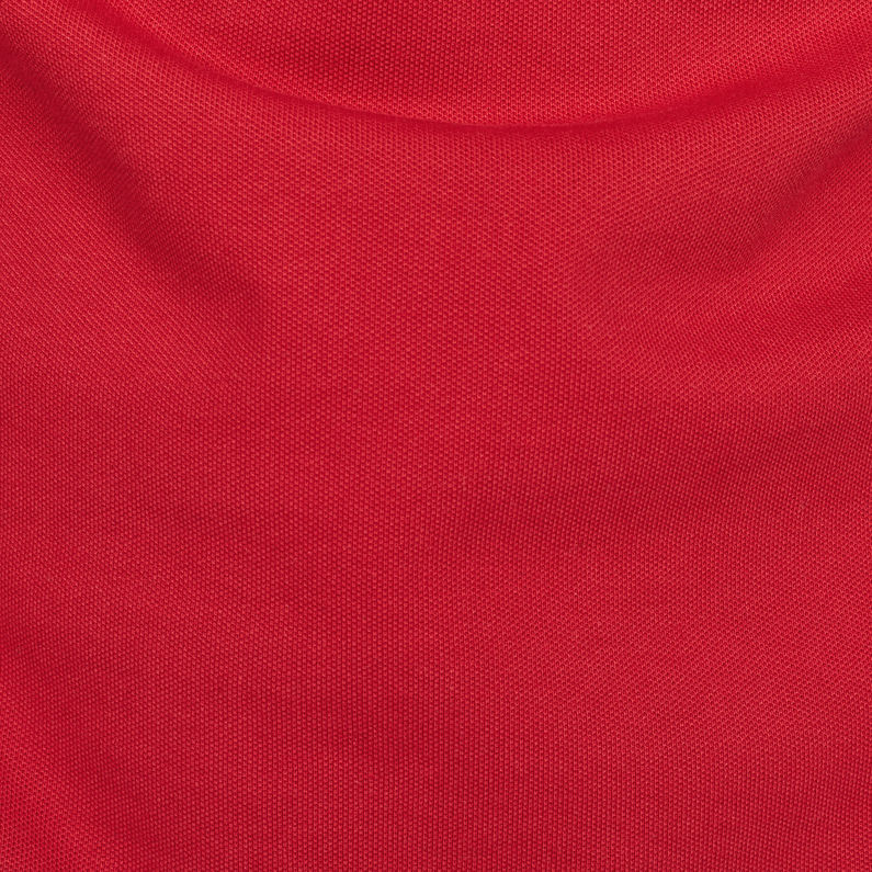 G-Star RAW® Dunda Slim Stripe Poloshirt Rot fabric shot