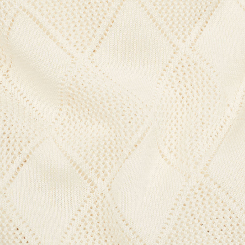 G-Star RAW® Débardeur Pointelle Tanktop Knit Beige fabric shot