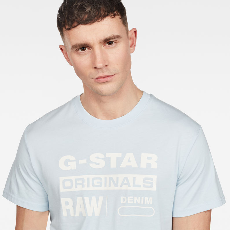 G-Star RAW® Graphic 8 T-Shirt Light blue detail shot