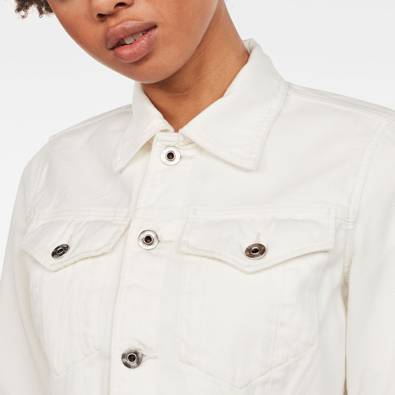 G-Star RAW® D-Staq Deconstruct Denim Jacke Beige detail shot