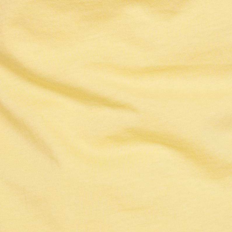G-Star RAW® T-shirt Graphic 18 Mysid Slim Jaune fabric shot
