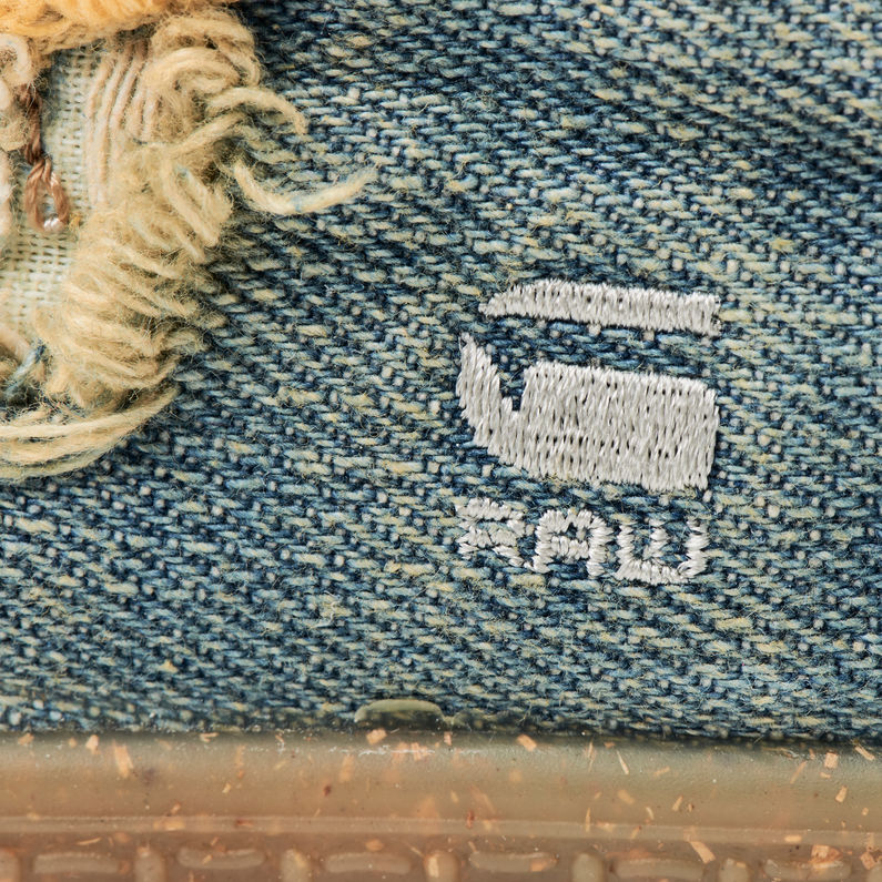 G-STAR® Rovulc 50 Years Denim Low Sneakers Medium blue fabric shot