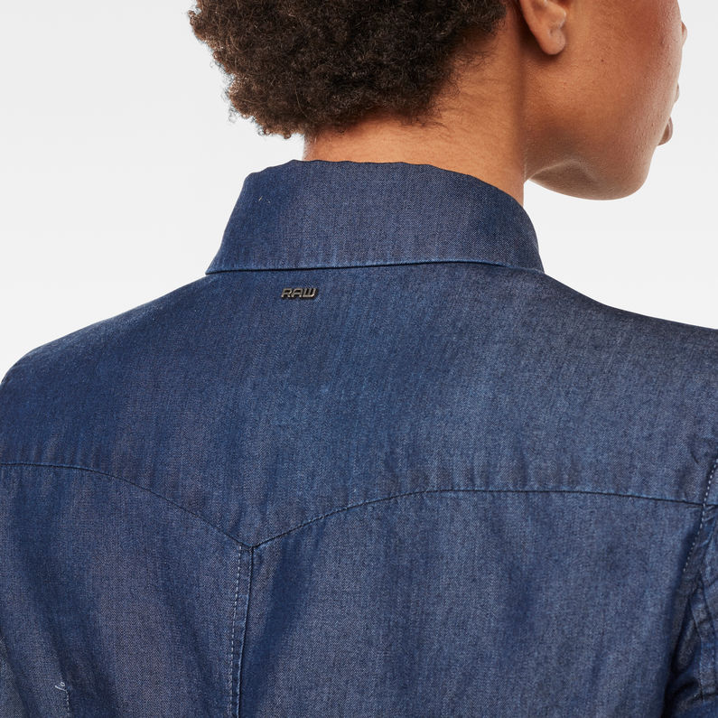 G-Star RAW® Tacoma Straight Flare Shirt Dress Azul oscuro