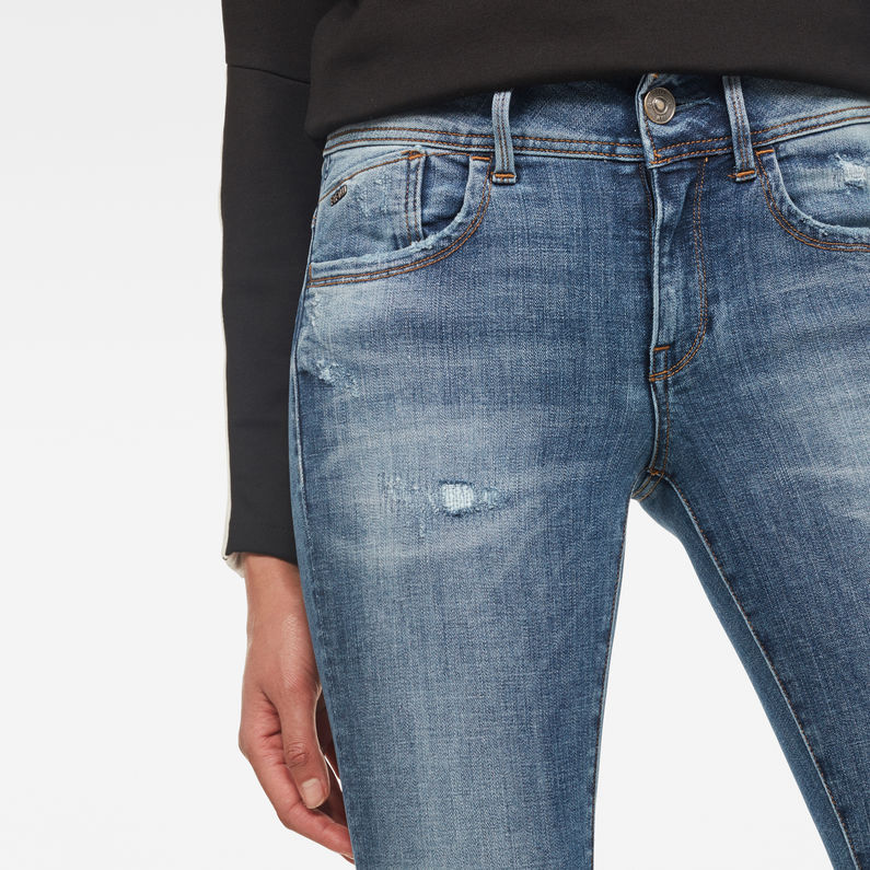 G-STAR® Lynn D-Mid Waist Super Skinny Jeans Midden blauw