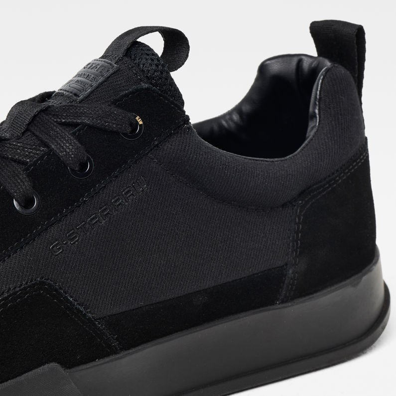 Rackam Core Low Denim Sneakers | Black 