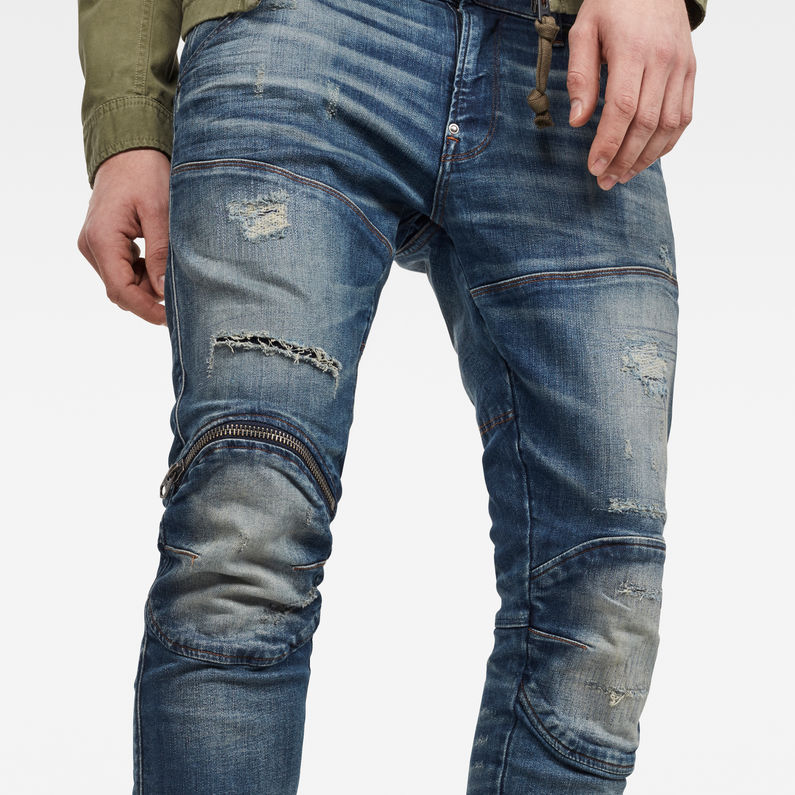 5620 3D Zip Knee Skinny Jeans | Lichtblauw | G-Star RAW®
