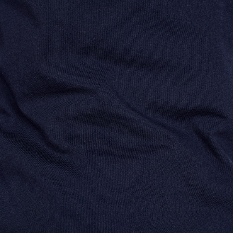 G-Star RAW® Graphic 67 Luge Knotted T-Shirt Dunkelblau fabric shot