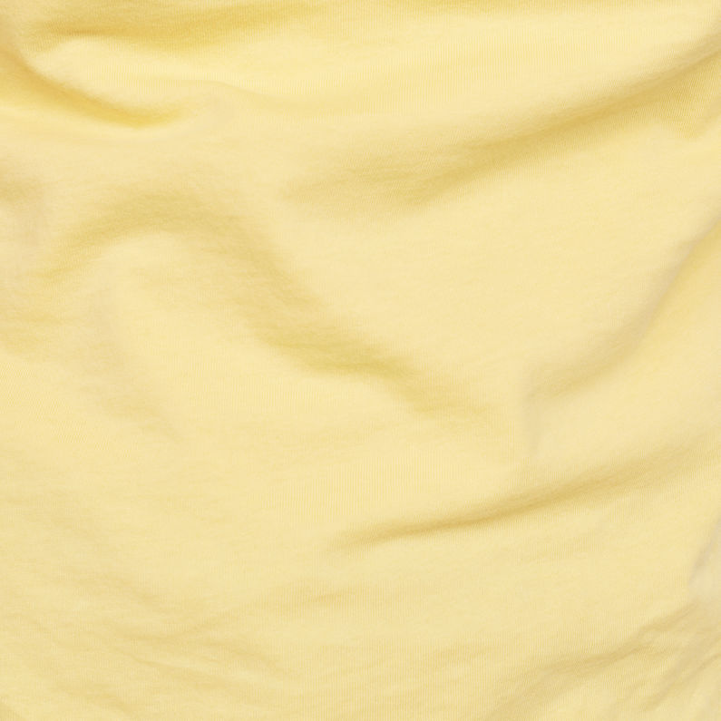 G-Star RAW® Graphic 19 Ringer Slim T-Shirt Yellow fabric shot