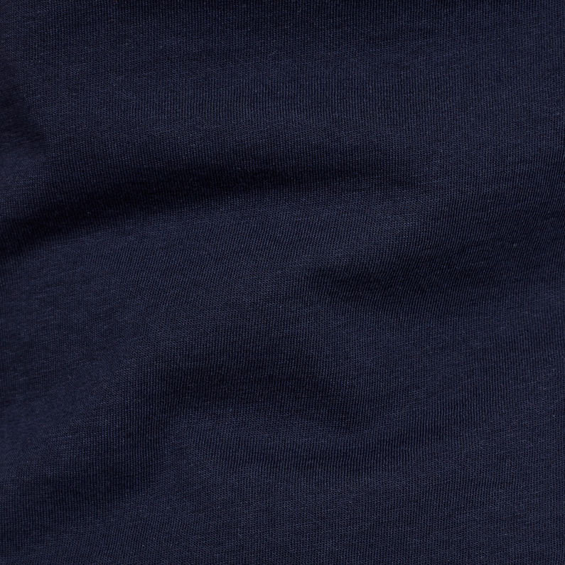 G-Star RAW® T-shirt Graphic 19 Ringer Slim Bleu foncé fabric shot