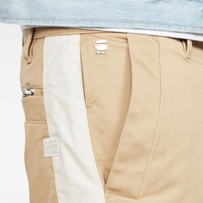 G-Star RAW® Bronson Moto Short Brown detail shot