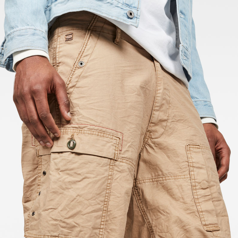 G-Star RAW® Axler Relaxed Short Brown detail shot