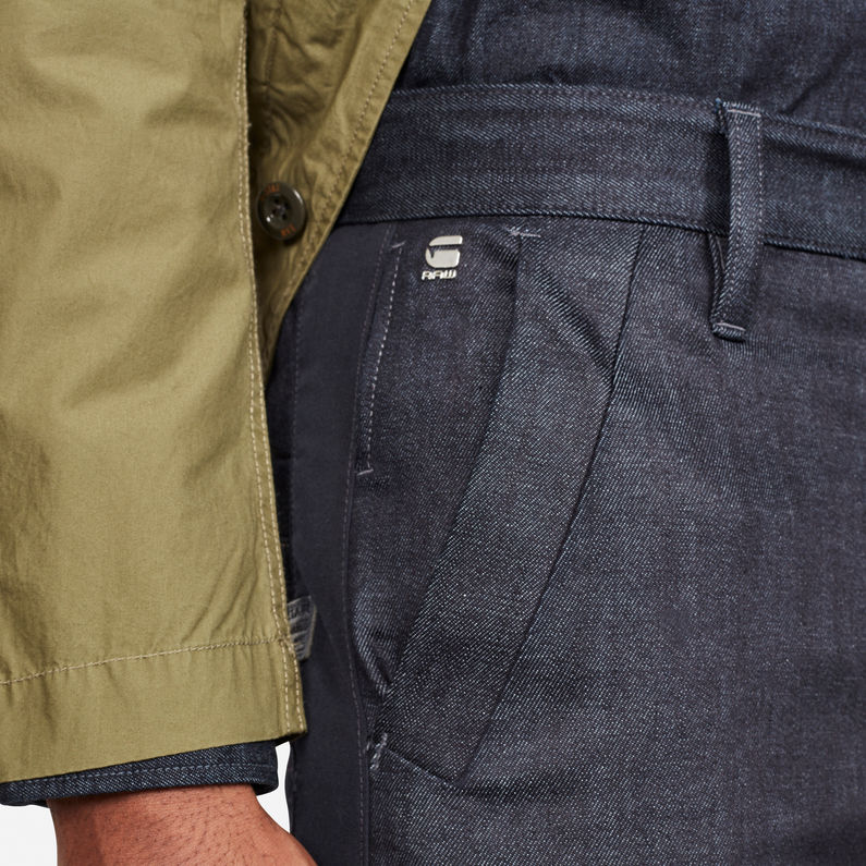 G-Star RAW® Pantalon Bronson Moto Slim Bleu foncé detail shot