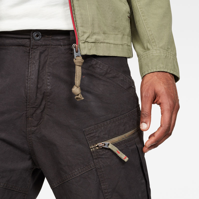 G-STAR® Devol Straight Tapered Pant Black detail shot