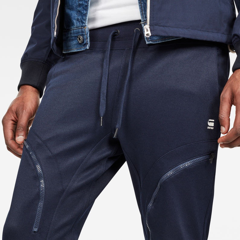 G-Star RAW® Air Defence Zip 3D Slim Sweatpant Dark blue detail shot