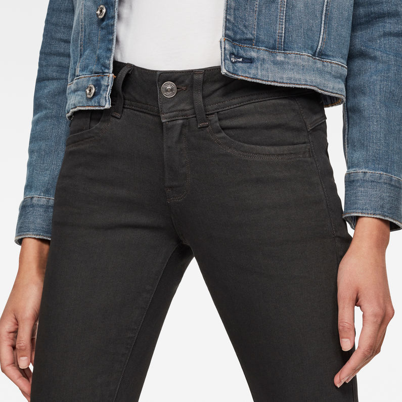 G-Star RAW® Lynn Mid Waist Skinny Jeans Schwarz