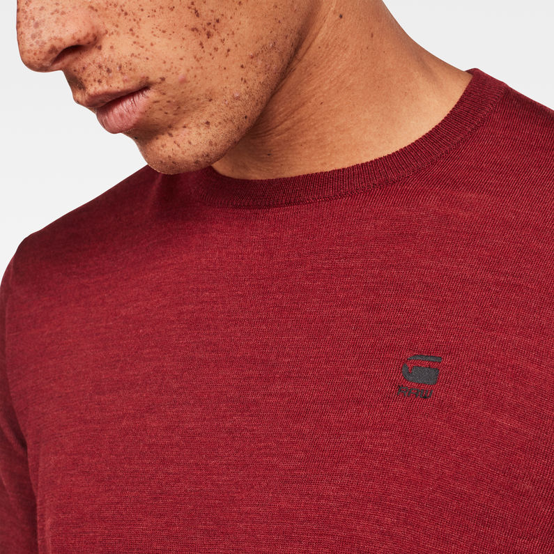 G-STAR® Core Knit Red detail shot