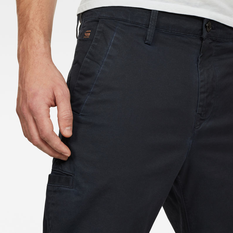 G-STAR® Bronson Service Straight Tapered Pant Dark blue detail shot