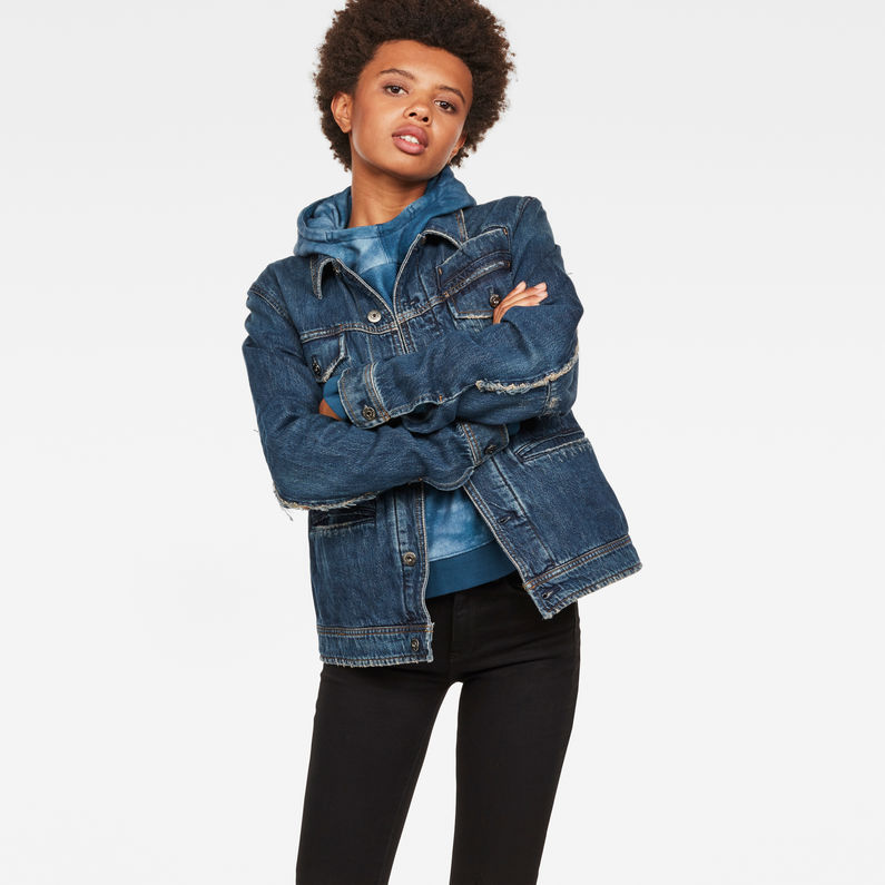G-Star RAW® D-Staq RFTP Water 3D Jacket Bleu moyen detail shot