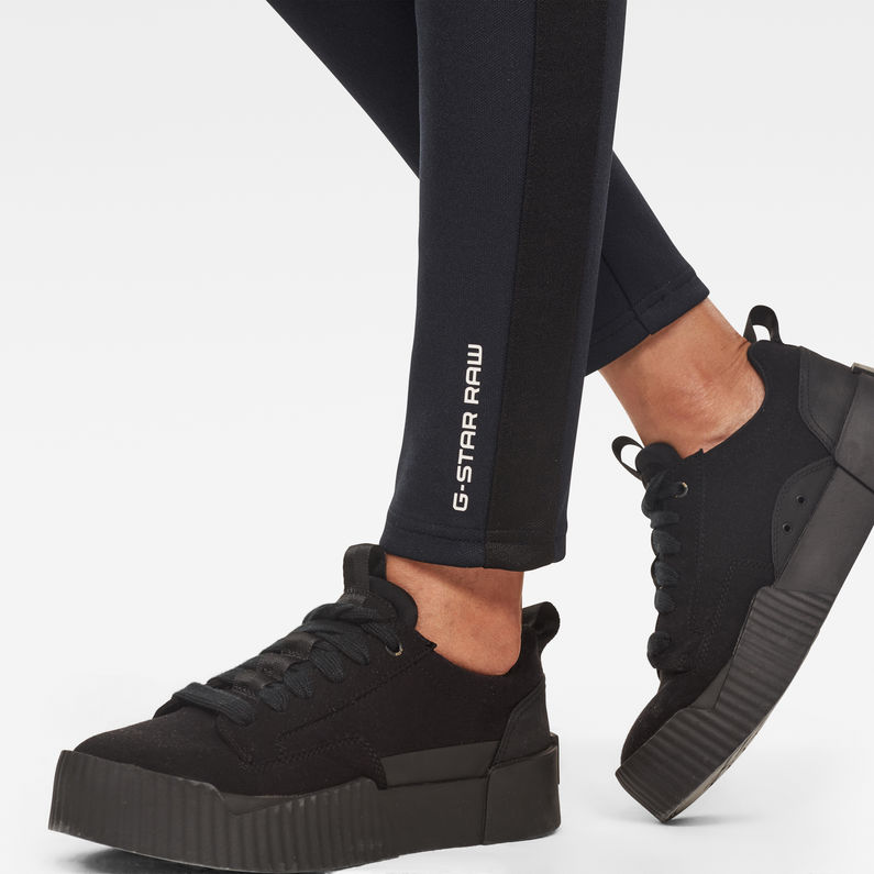 G-Star RAW® Stripe Slim Track Sweatpants Dark blue detail shot