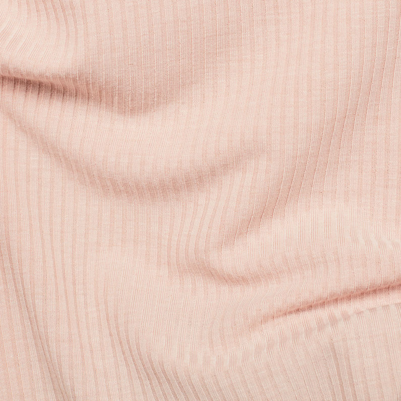 G-Star RAW® Mysid Slim Granddad T-Shirt Pink fabric shot