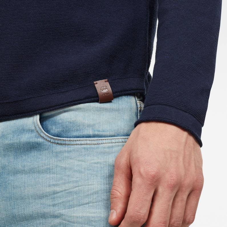 G-Star RAW® Core Straight Knit Dark blue detail shot