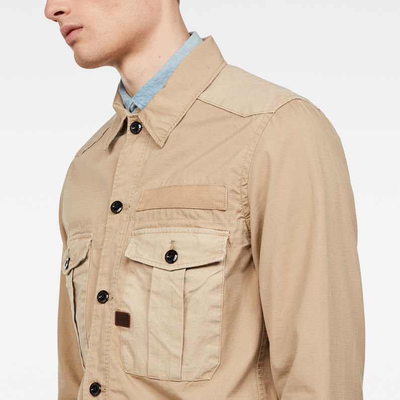 G-Star RAW® Bromid Utility Straight Overhemd Bruin