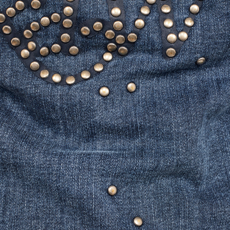 G-STAR® 3301 Studs Slim Jacke Mittelblau fabric shot