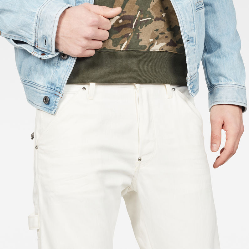 G-Star RAW® 5622 Workwear Zip 3D Straight Jeans Weiß