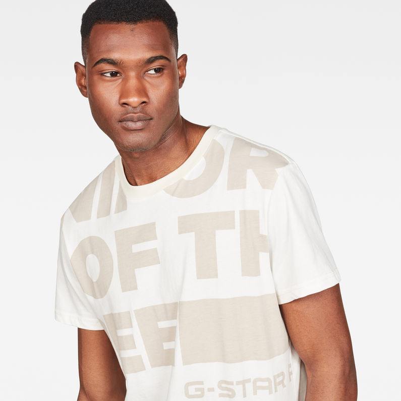 G-Star RAW® Graphic 11 T-Shirt Beige detail shot
