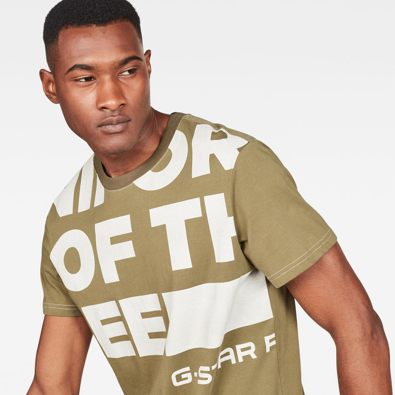 G-Star RAW® Camiseta Graphic 11 Verde detail shot