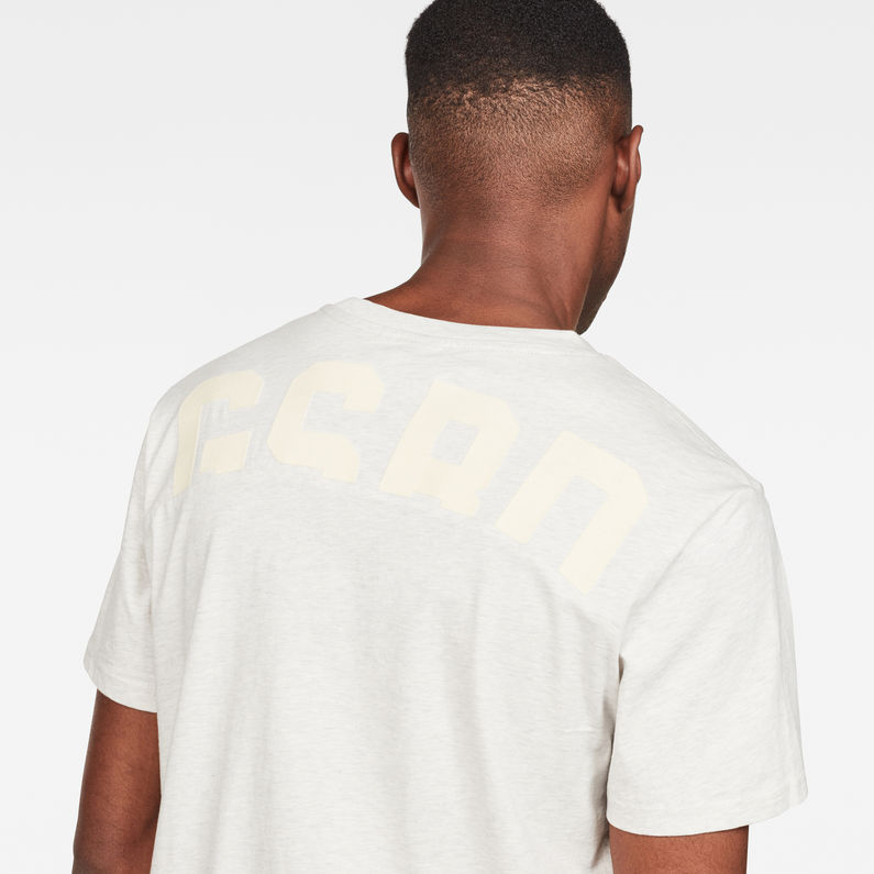 G-Star RAW® Graphic 19 Pocket T-Shirt White detail shot