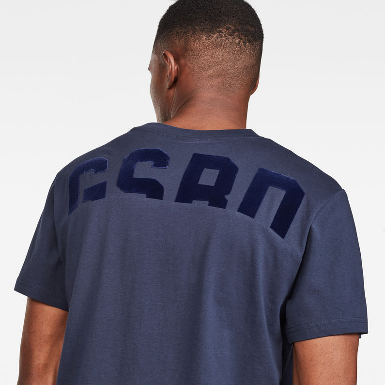 G-Star RAW® Graphic 19 Pocket T-Shirt Dark blue detail shot