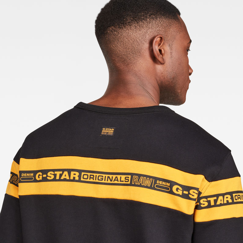 G-STAR® Core Sweater Schwarz detail shot