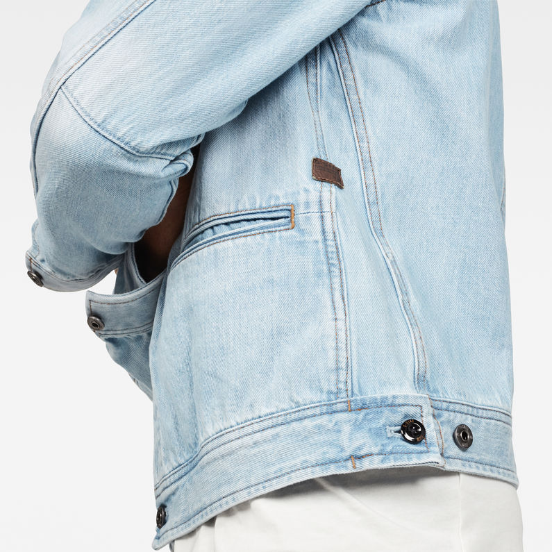 G-Star RAW® Veste D-Staq Deconstructed Bleu clair detail shot
