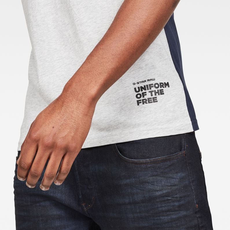 G-Star RAW® Camiseta Graphic 13 Azul oscuro detail shot
